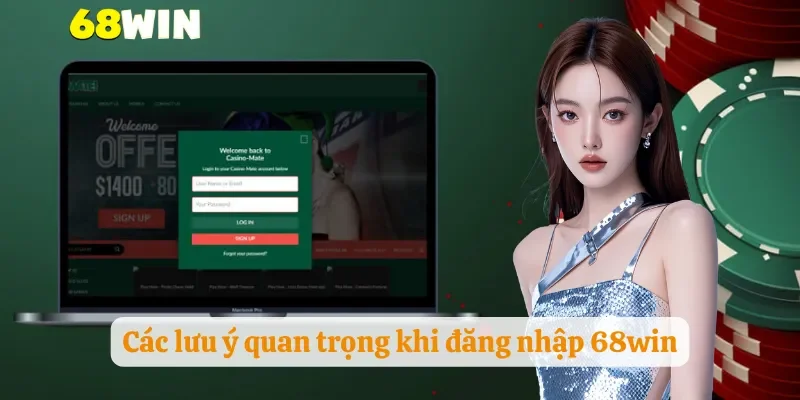 Các lưu ý quan trọng khi đăng nhập 68win
